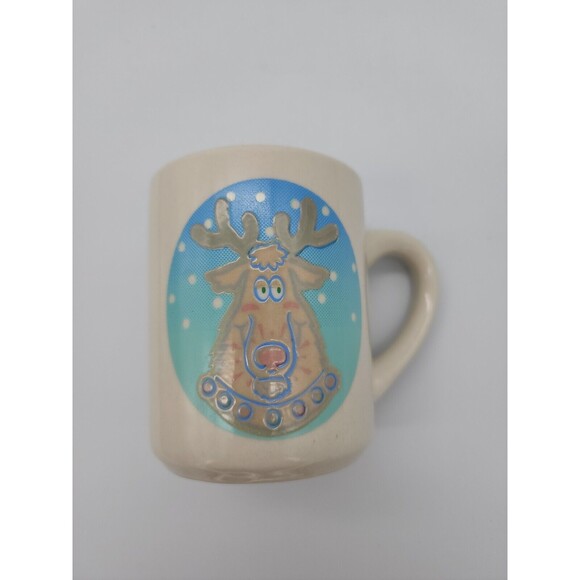 Denny's Reindeer Coffee Mug Restaurant Ware Derp Faced Deer Color Changing - Picture 9 of 12